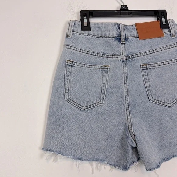 Princess Polly Laurena Denim Shorts. High Rise. Light Wash. Size 2. NWT. - Picture 9 of 14